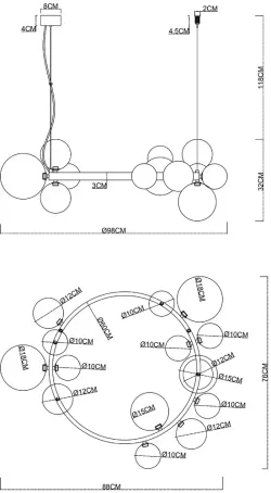 Подвесная люстра Arte Lamp