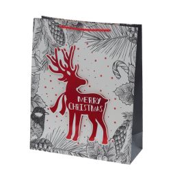 GAEM Пакет подарочный (бумага 210г/м2, блок микс 12шт), L31 W12 H40 см, 4в.