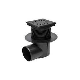 Трап канализационный с боковым сливом MCH Chudej 424 V Li, с воротником, D110, гидрозатвор - чугун