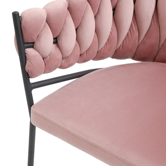 Стул Lind, розовый велюр