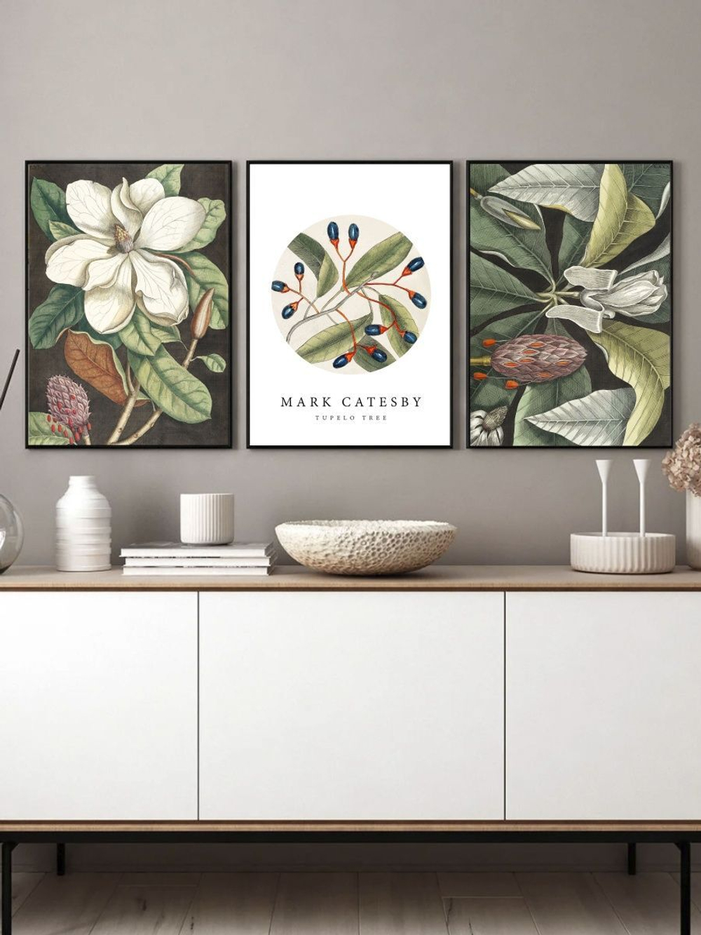 Набор постеров 50х70 белый цветок 163763729 ТТН 246259292