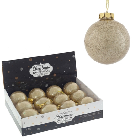 GAEM Набор из 12шт Украшение новогоднее "Шар", D 8 см, L35 W26 H8,5 см