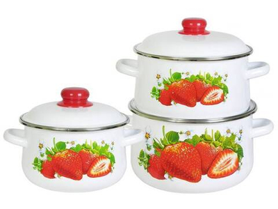 Набор кастрюль "Клубника Садовая"