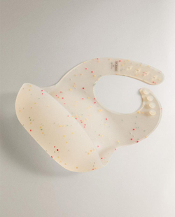 ZARA HOME ДЕТСКИЙ СИЛИКОНОВЫЙ НАГРУДНИК «КОНФЕТТИ», РАЗНОЦВЕТНЫЙ