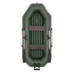 Лодка надувная для рыбалки Тонар Шкипер А280 надувное дно зеленый