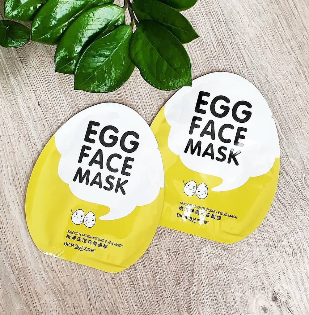 Тканевая яичная маска