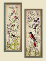 Картины на стену для интерьера в раме набор 2 шт 19*51 см