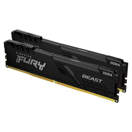 Оперативная память Kingston DDR4 64Gb (2x32Gb) 3200 MHz pc-25600 FURY Beast Black (KF432C16BBK2/64)
