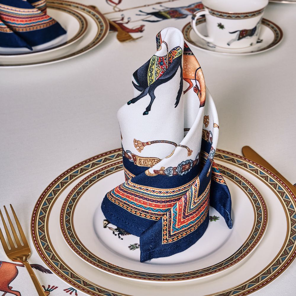 НАБОР САЛФЕТОК 2 ШТ "PASSAGE",40Х40СМ, 100% ХЛОПОК,БЕЛЫЙ,ТВИЛ