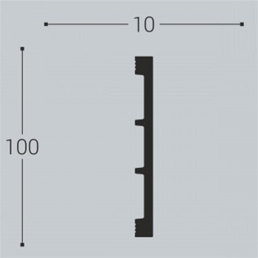 bello deco Молдинг XPS М 20 (100х10) 00-00104836