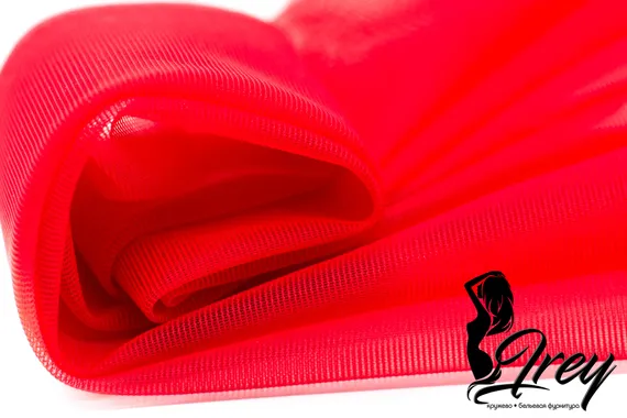 Неэластичная сетка оптом, Lauma Fabrics арт. 387, красный 100