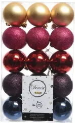 Набор пластиковых шаров Сокровища Гномов 60 мм, 30 шт, Kaemingk (020129)