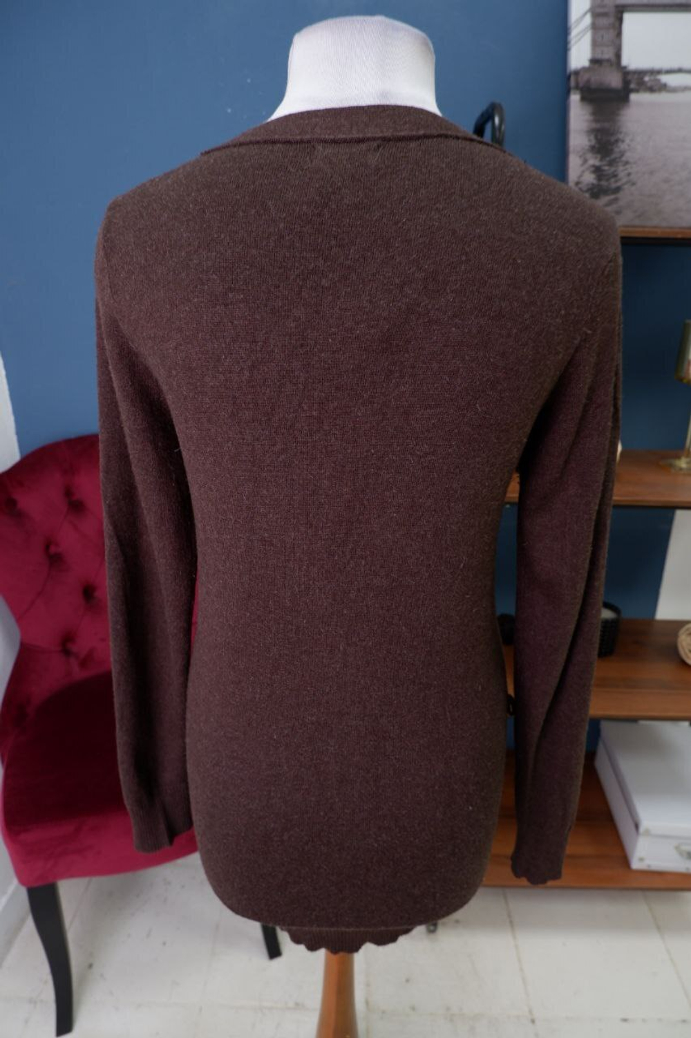 Кардиган F&F темного цвета 44 размер