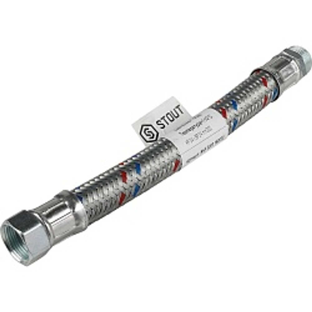Шланг в мет. опл. 3/4" 40см г/ш STOUT