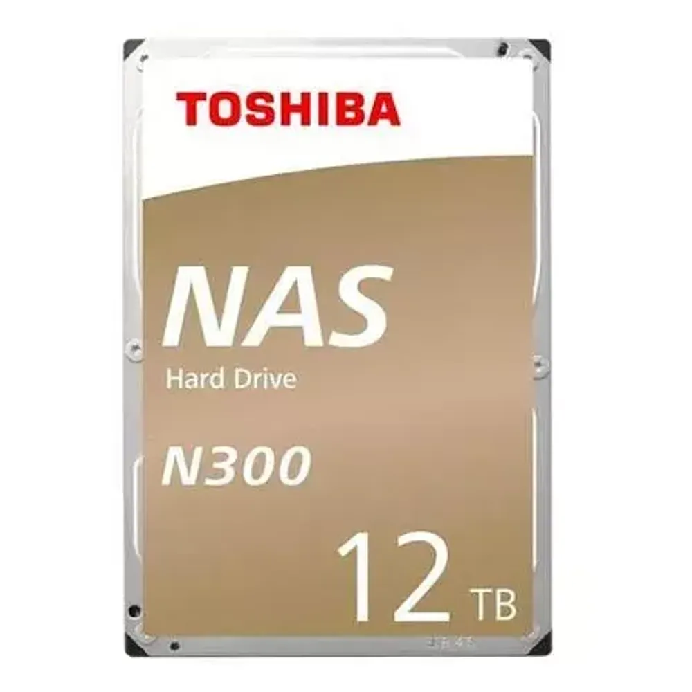 HDD NAS TOSHIBA 12TB N300 CMR (3.5&#39;&#39;, 256MB, 7200RPM, SATA 6Gbps, RV Sensor, TBW: 180)
