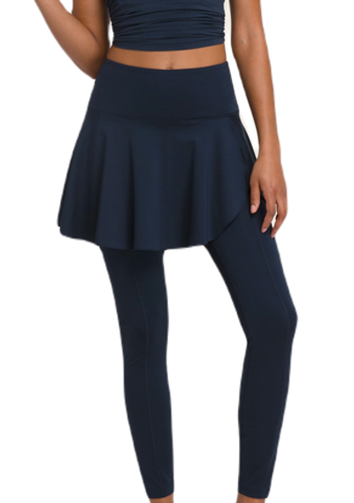 Теннисная юбка Wilson Doubles Tight - classic navy