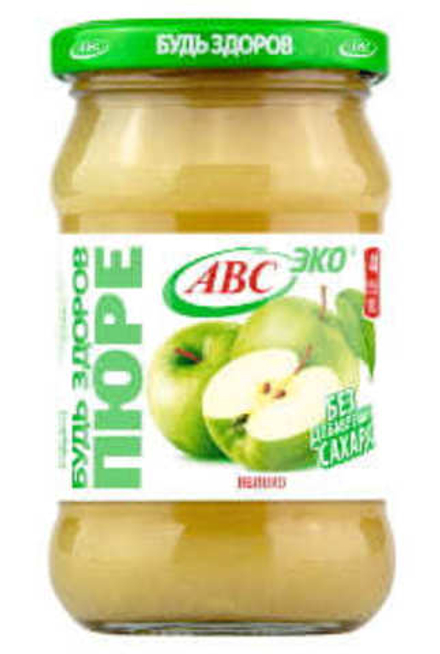 Фруктовое пюре "Будь здоров" Яблоко 280г. АВС