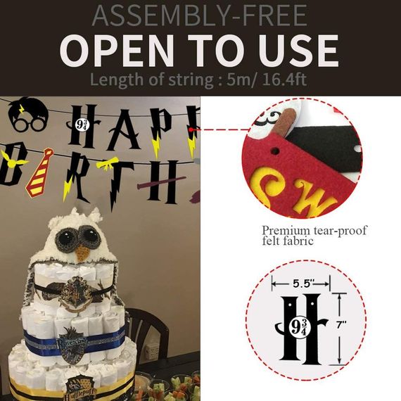 Col-party Wizard 90 Pcs in All - Harry Potter ad günü dəst Hogwarts