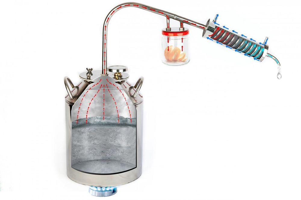 Самогонный аппарат АЛКОВАР "Классик" 12л. с термометром