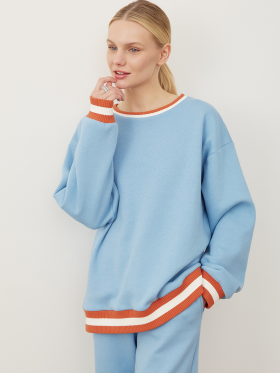 СВИТШОТ ГОЛУБОЙ