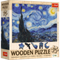 Pazl \ Puzzle \ Пазлы Puzzles - "200 Wooden Puzzles" - The Starry Night - Vincent van Gogh