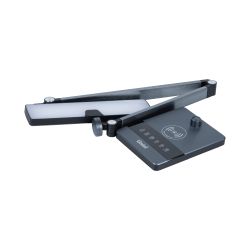 ULM-D110 15W-3000-6500K-DIM BLACK Светильник настольный светодиодный с беспроводной зарядкой телефонов. Сенсорный выключатель. Диммер. Черный. TM Uniel