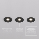 DK3020-BK Встраиваемый светильник, IP 20, 10 Вт, GU5.3, LED, черный, пластик