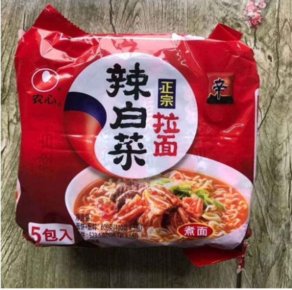 Лапша с Острой капустой Син Nongxin 5 шт*120г
