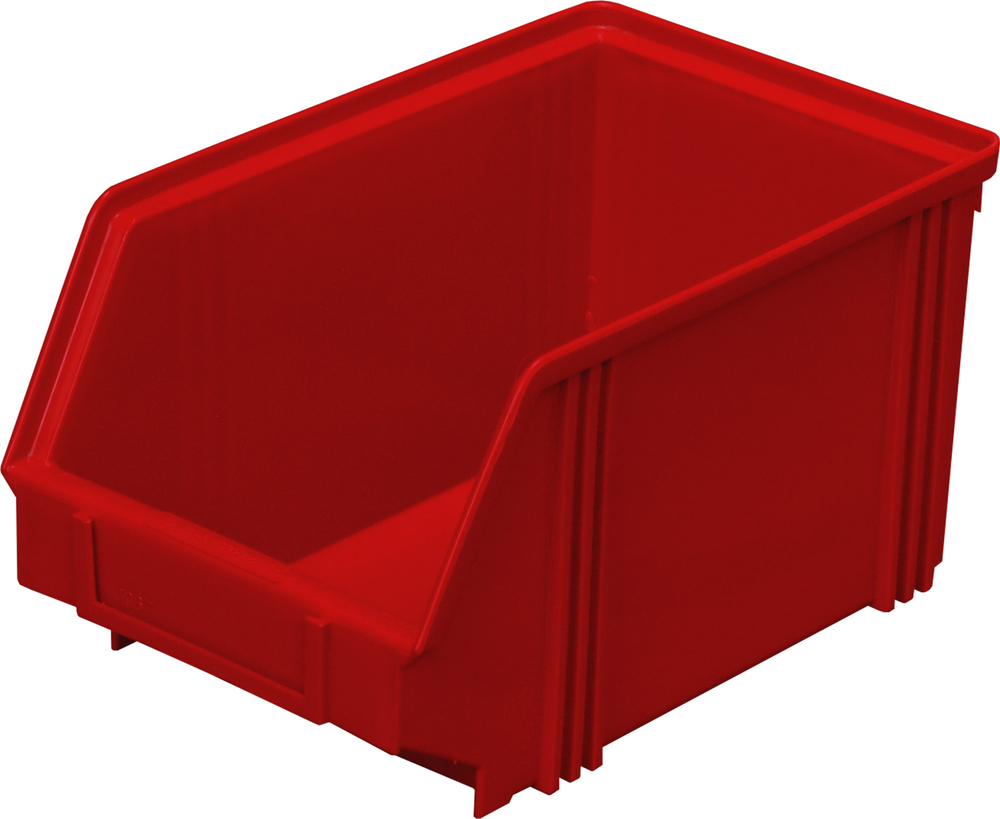 Ящик сплошной 250×148×130 мм, объем 4.81 л., арт.: 7967, красный, код: 00565