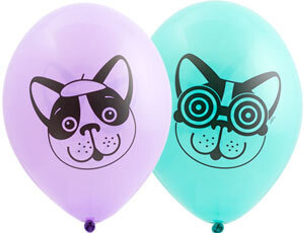 Шар (14"/36 см) Собачки 50 шт.