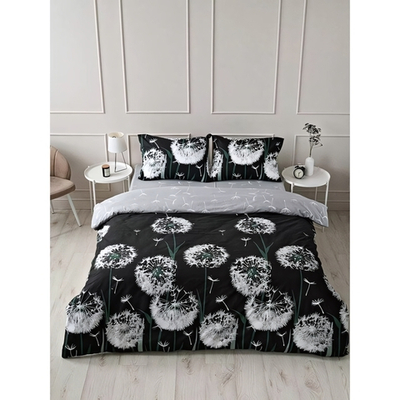 Комплект постельного белья поплин 2,0 сп.»Павлайн» Sweet Sleep Одуванчики вид 3 (черный)