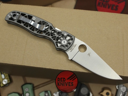 Нож Spyderco Edgerati - сатин клинок, рукоять светлый алюминий