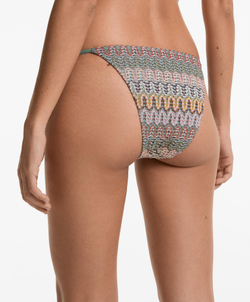 OYSHO Трусы-бикини средней посадки, связанные крючком, аквамариновый