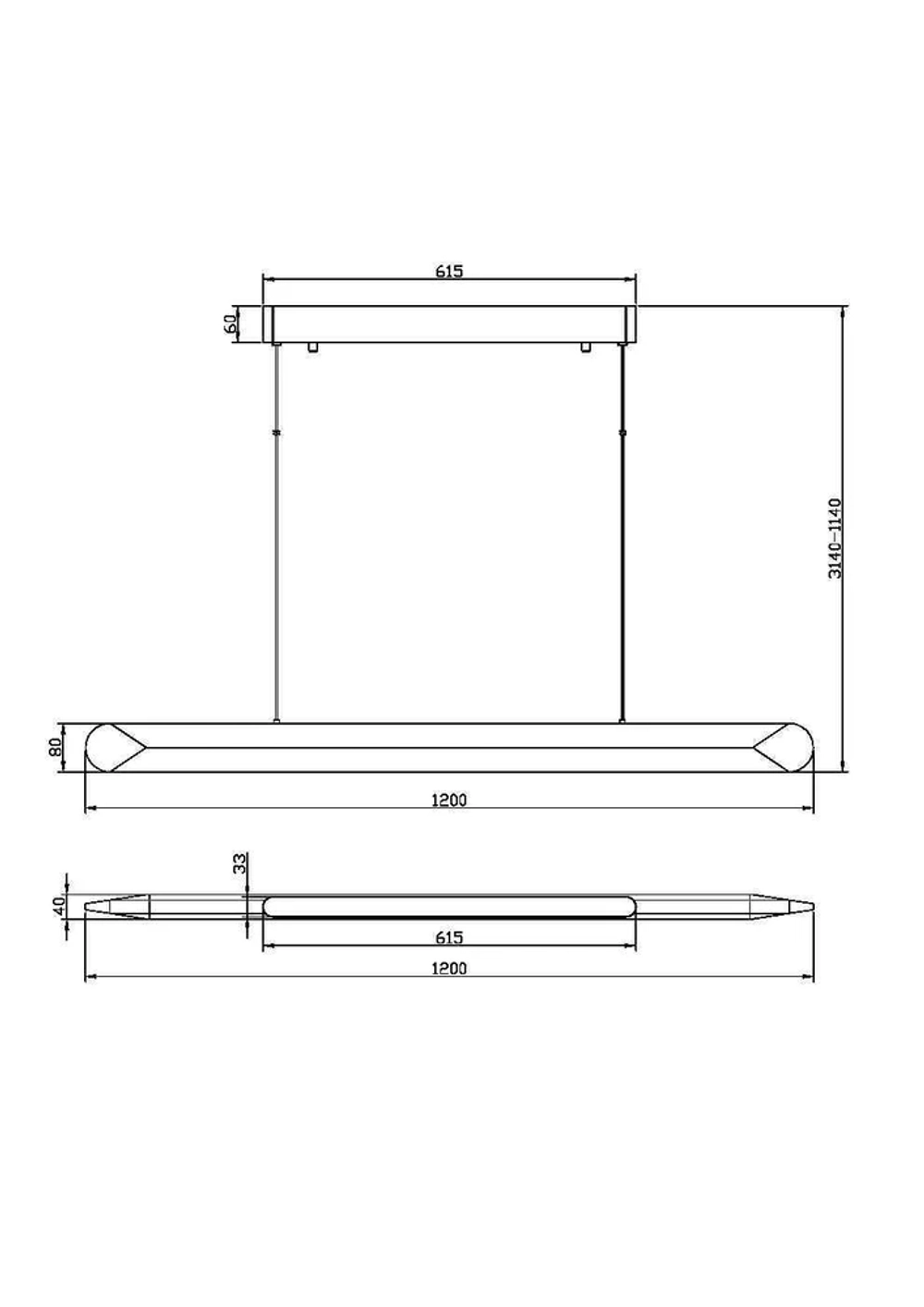 Подвесной светильник Maytoni MOTION MOD276PL-L40B3K