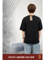 Футболка с вышивкой черная Я Русский