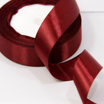 Лента Атласная 2,5см х 28м Сатин (Бордовый)