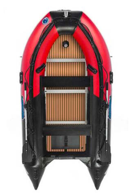 Лодка ПВХ STORMLINE Flexiteek 400 (черно-зеленая/красно-черная)