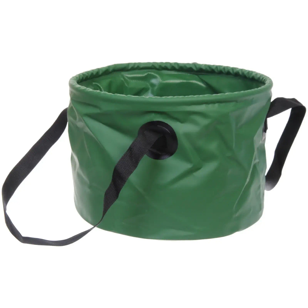 Ведро складное туристическое 15л зеленое