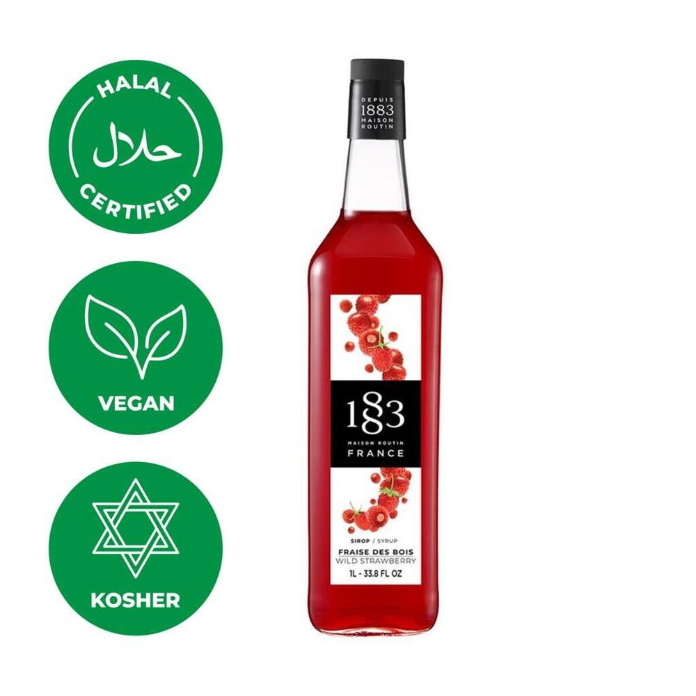 Сироп Клубника Дикая 1л 1883 Maison Routin NEW