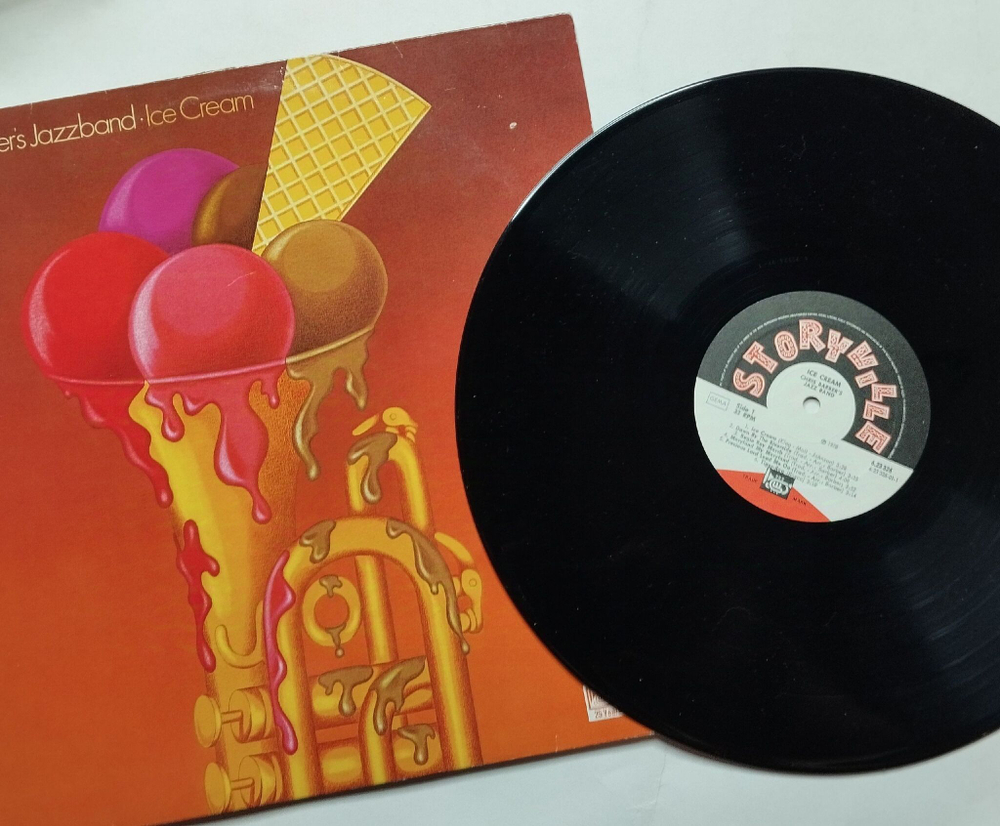 Винтажная виниловая пластинка LP Chris Barber Jazz Band Ice Cream (Germany 1978)