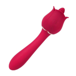 Розовый вибромассажер Rose Pro 6 - 21,4 см.