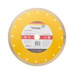 Диск алмазный отрезной сплошной, 230х22,2мм, сухой/мокрый рез KRANZ