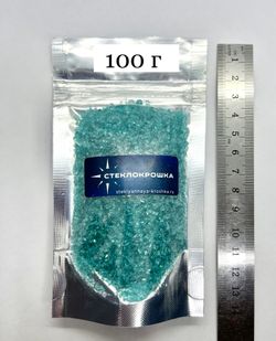 Стеклянная крошка Морская волна фракция 2