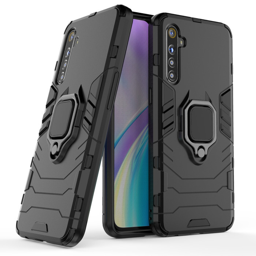 Противоударный чехол с кольцом Panther Case для Realme XT