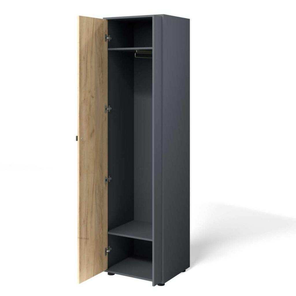 Прихожая мини-лайт компл. 3 дуб крафт/графит