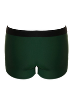 Классические мужские плавки-боксеры с контрастным поясом (Размер: M) (Цвет: темно-синий)