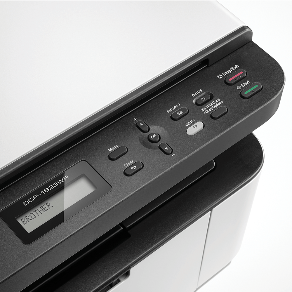 МФУ лазерное Brother DCP-1623WR, ч/б, A4, белый/черный dcp1623wr1