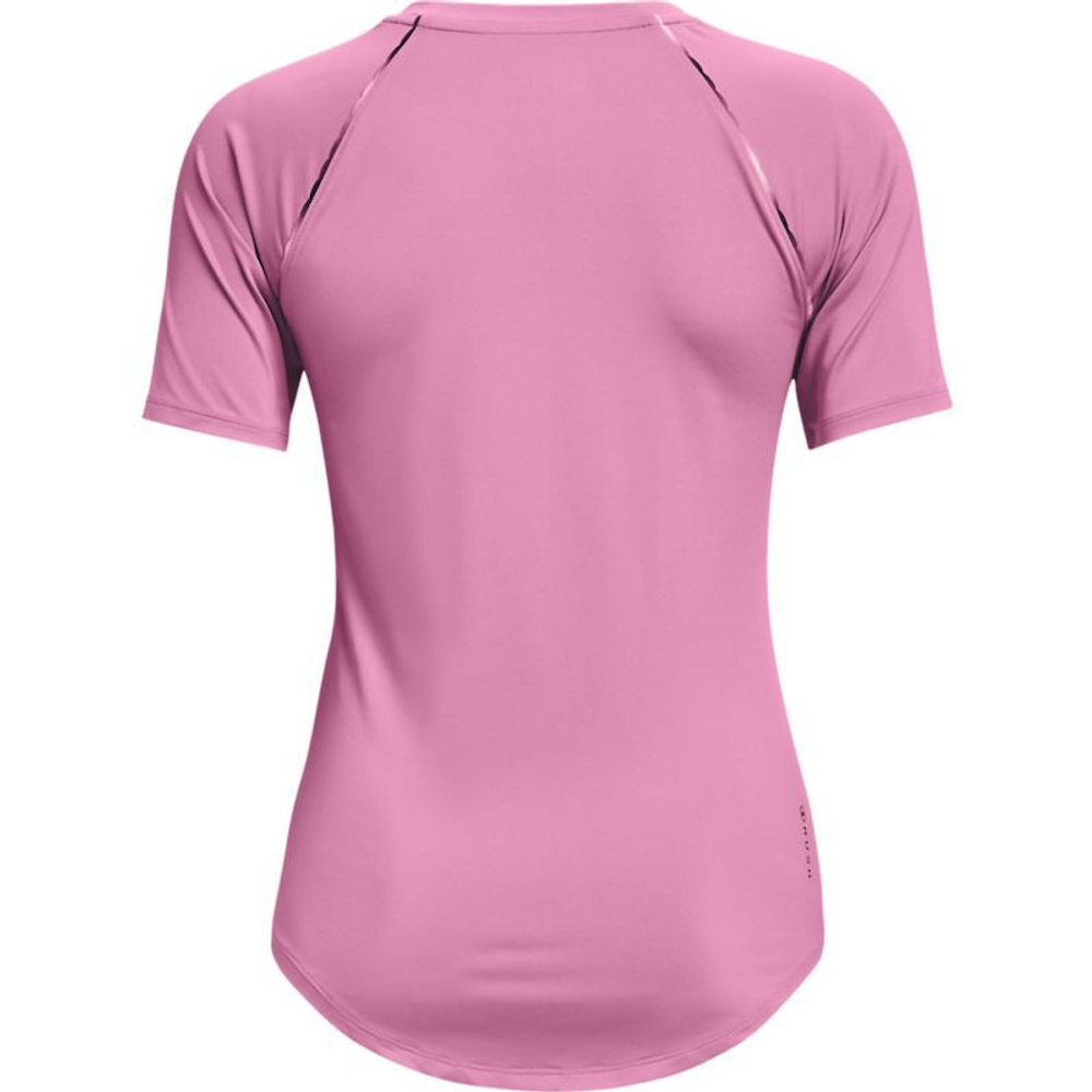 Женская теннисная футболка Under Armour Women's UA RUSH™ Short Sleeve - planet pink/iridescent
