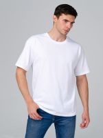 Классика М футболка оверсайз (белый) Lena Basco (Акция)