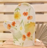 Варежка банная цветная «Маковое поле»